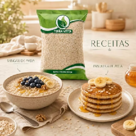 🥣 Aveia em Flocos Finos