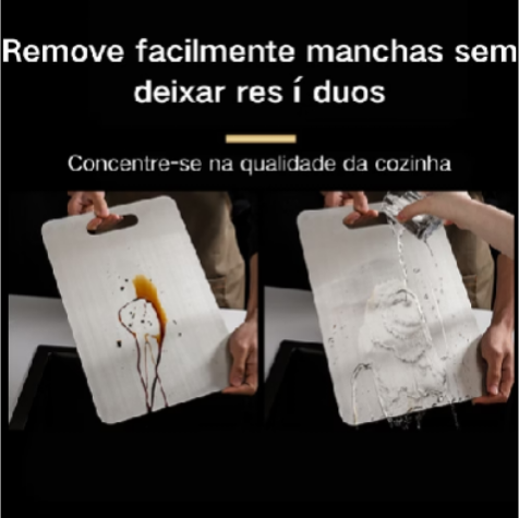 🔪 Tábua de Corte em Aço Inoxidável