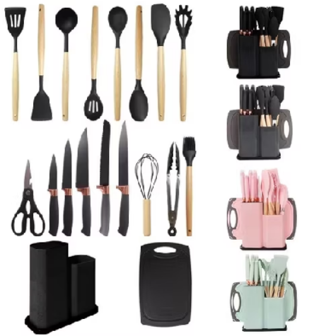 🍳 Kit 19 Peças de Utensílios para Cozinha