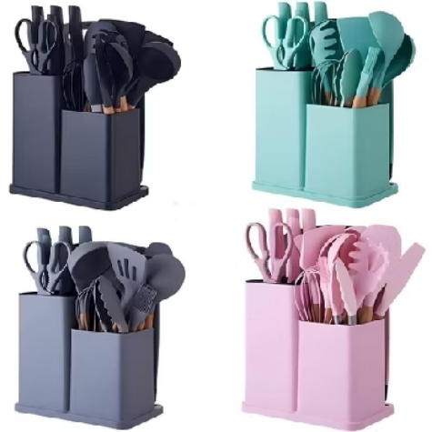🍳 Kit 19 Peças de Utensílios para Cozinha