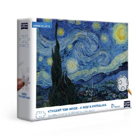 🎨 Quebra-Cabeça A Noite Estrelada – Vincent van Gogh | Toyster