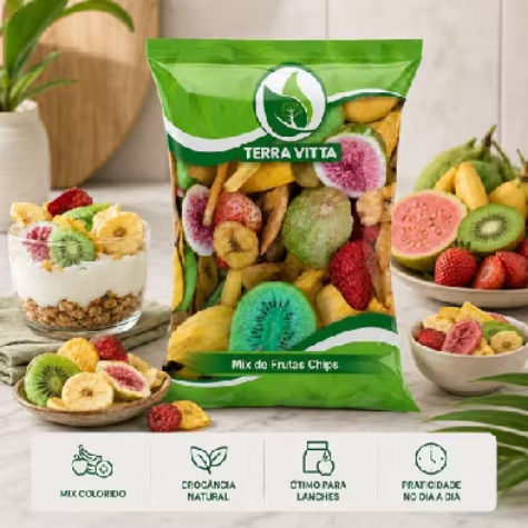 🍍 Mix de Frutas Tropicais Liofilizadas