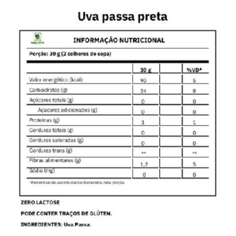 🍇 Uva-Passa sem Caroço