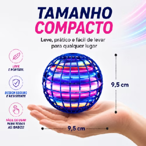 🚀 Bola Voadora LED Boomerang