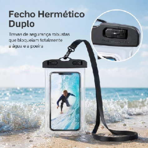 🏖️ Capa Impermeável para Celular