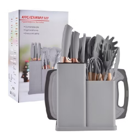 🍳 Kit 19 Peças de Utensílios para Cozinha