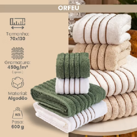 🛁 Jogo de Toalhas Super Luxo