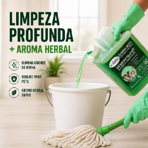 Elimina Odores - 🐾 Desinfetante Herbal Pet Concentrado