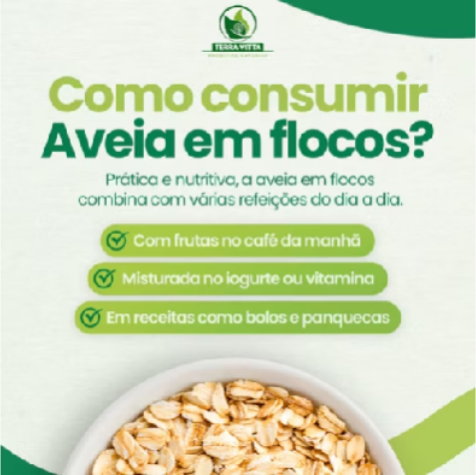 🥣 Aveia em Flocos Finos