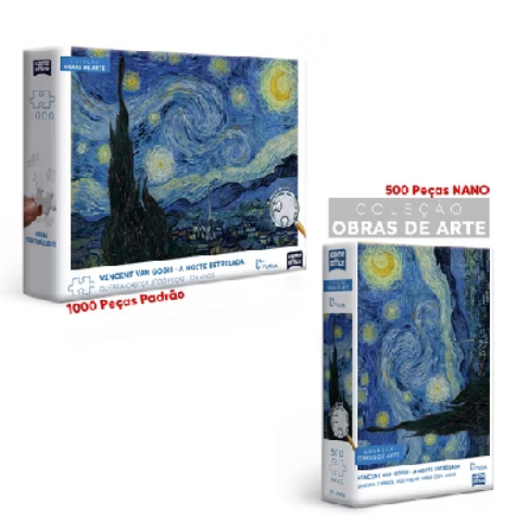 🎨 Quebra-Cabeça A Noite Estrelada – Vincent van Gogh | Toyster
