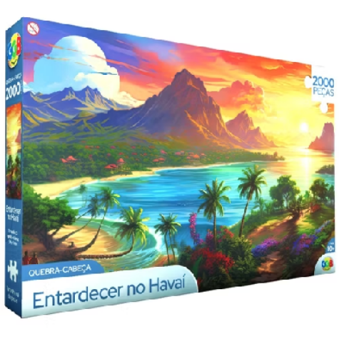 🌅 Quebra-Cabeça Entardecer no Havaí