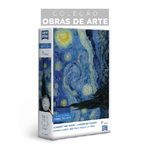 🎨 Quebra-Cabeça A Noite Estrelada – Vincent van Gogh | Toyster