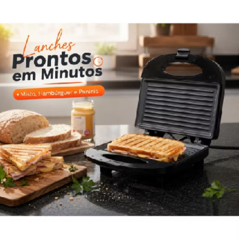 🥪 Sanduicheira Grill Elétrica