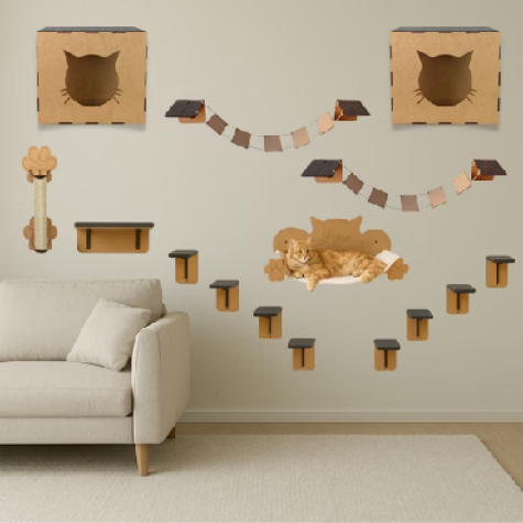 🐱 Playground para Gatos em MDF