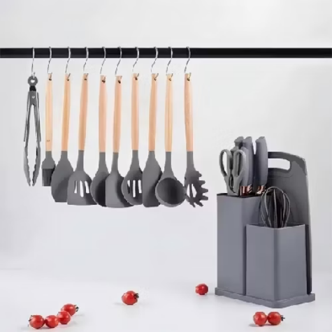 🍳 Kit 19 Peças de Utensílios para Cozinha