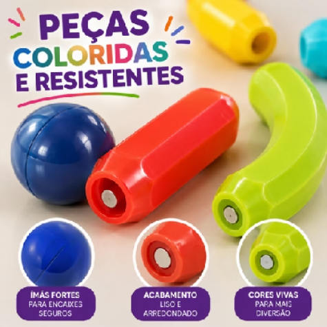 🧲 Blocos Magnéticos Educativos