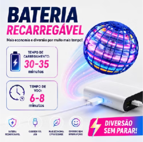 🚀 Bola Voadora LED Boomerang