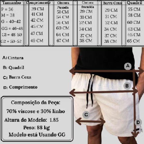 👖 Bermuda de Linho