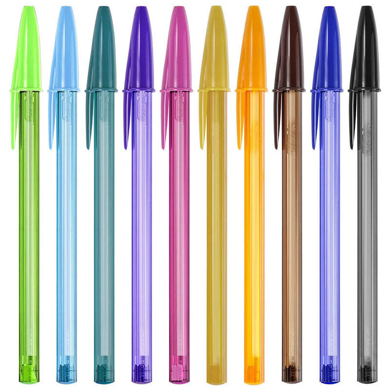 🎨 Caneta BIC Cristal Fashion – Estilo e Escrita! 🖊️