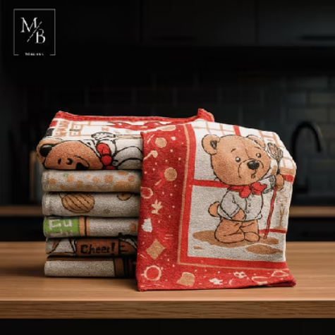 🍽️ Kit 6 Panos de Prato Jacquard