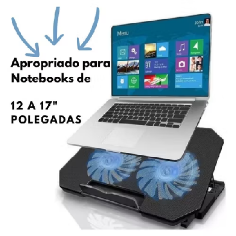 💻 Suporte para Notebook com LED e Ventilação