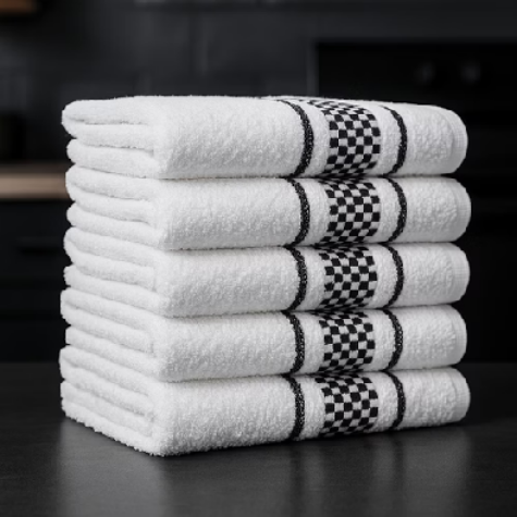 🍽️ Kit 6 Panos de Prato Jacquard