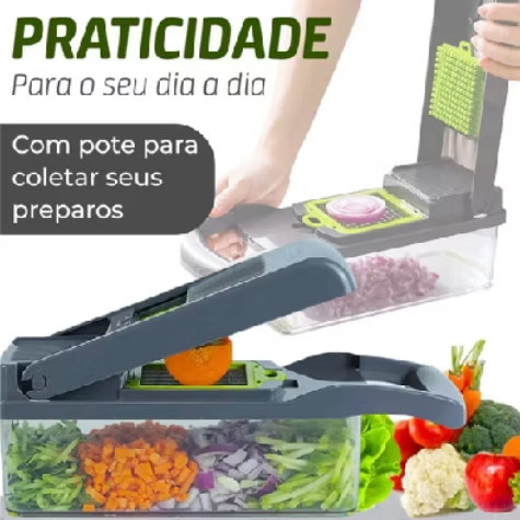 🥕 Fatiador e Ralador de Cozinha 16 em 1