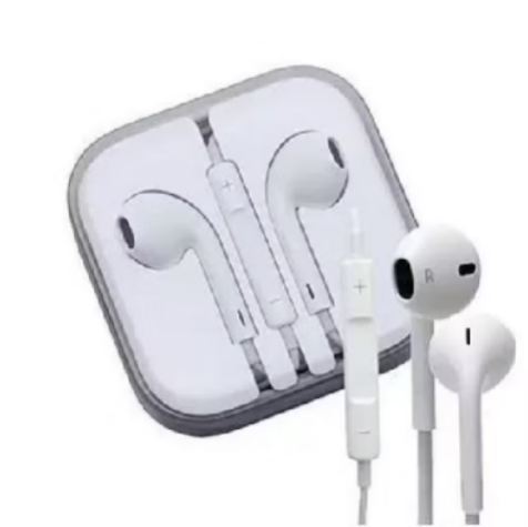 🎧 Fone de Ouvido com Fio Branco