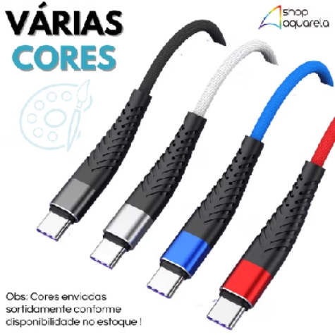 🔌 Cabo Carregador Tipo-C Premium