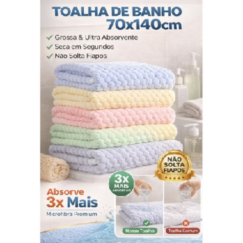 🛁 Toalha de Banho de Microfi