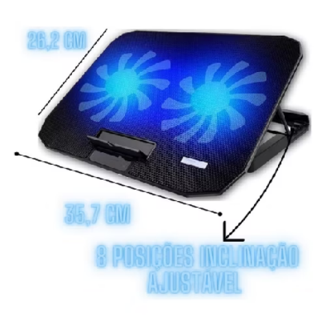 💻 Suporte para Notebook com LED e Ventilação