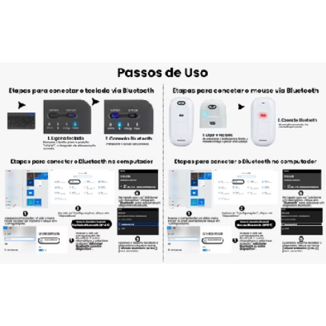 ⌨️ Teclado e Mouse Sem Fio
