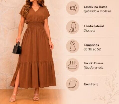 🌷 Vestido Longo